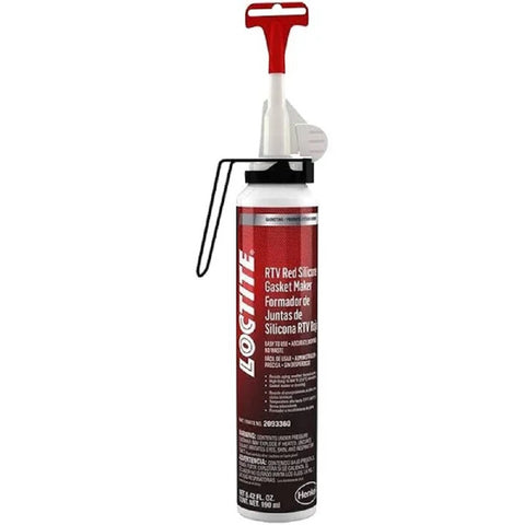 Loctite 596 Superflex Red High Temp RTV Silicone Adhesive Sealant, 190ml Power Can