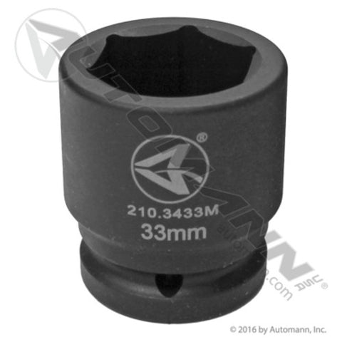 Automann 210.3433M Impact Socket-33mm-6 PT