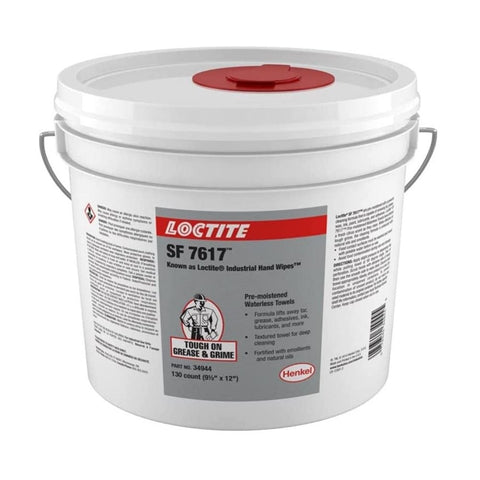 Loctite 7617 Industrial Hand Wipes, 130 ct