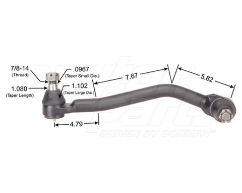 Dayton Parts 346-256 Steering Drag Link