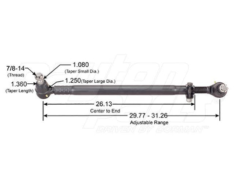 Dayton Parts 346-264 Steering Drag Link