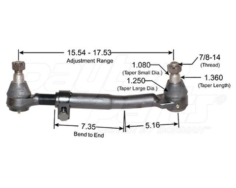 Dayton Parts 346-279 Steering Drag Link