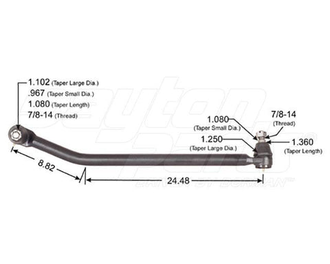 Dayton Parts 346-383 Steering Drag Link