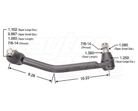 Dayton Parts 346-407 Steering Drag Link