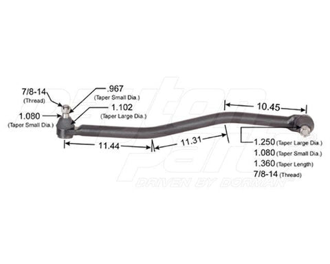 Dayton Parts 346-408 Steering Drag Link