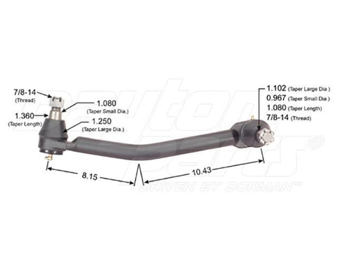 Dayton Parts 346-410 Steering Drag Link