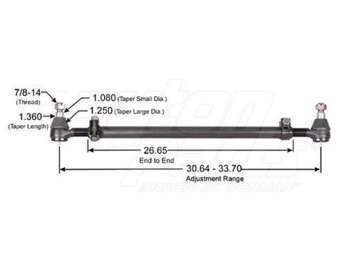 Dayton Parts 346-434 Steering Drag Link