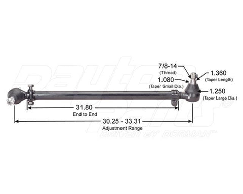 Dayton Parts 346-553 Steering Drag Link