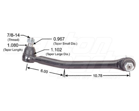 Dayton Parts 346-562 Steering Drag Link