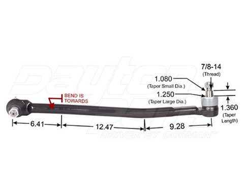 Dayton Parts 346-566 Steering Drag Link