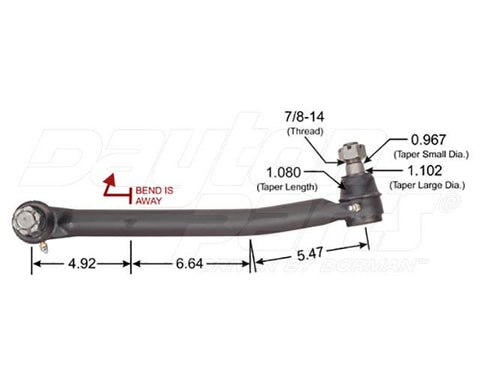 Dayton Parts 346-569 Steering Drag Link