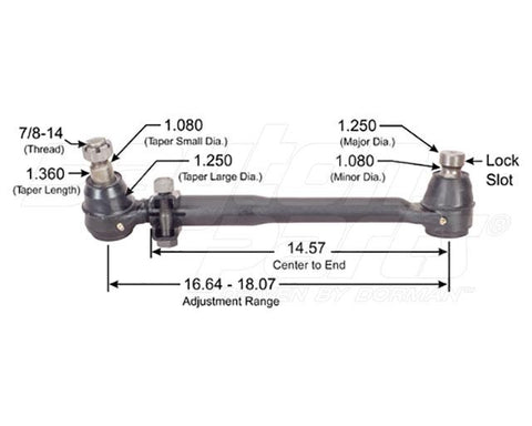 Dayton Parts 346-578 Steering Drag Link