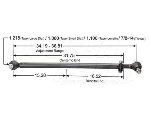 Dayton Parts 346-583 Steering Drag Link