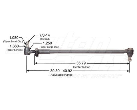 Dayton Parts 346-586 Steering Drag Link
