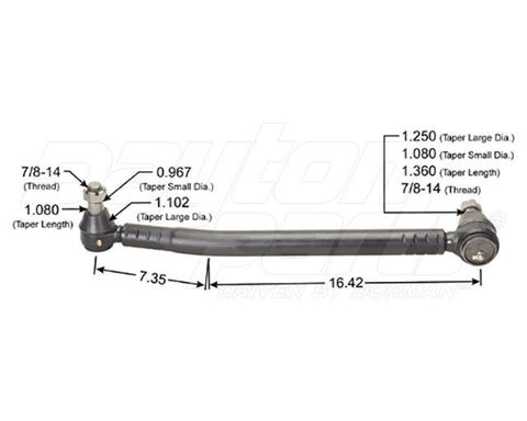 Dayton Parts 346-592 Steering Drag Link