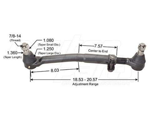 Dayton Parts 346-599 Steering Drag Link