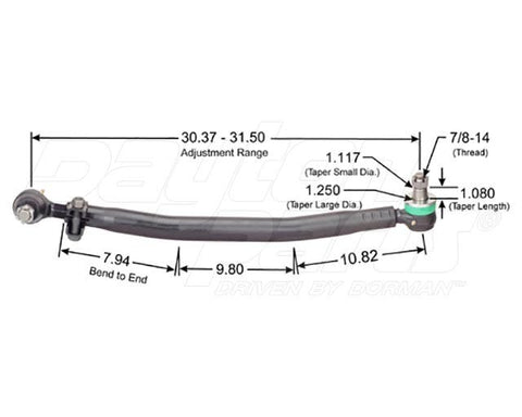 Dayton Parts 346-603 Steering Drag Link