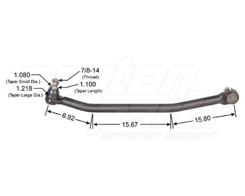 Dayton Parts 346-611 Steering Drag Link