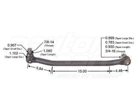 Dayton Parts 346-615 Steering Drag Link