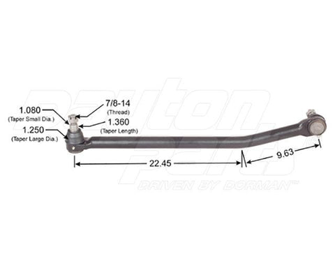 Dayton Parts 346-628 Steering Drag Link