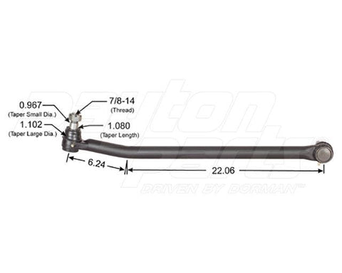 Dayton Parts 346-631 Steering Drag Link