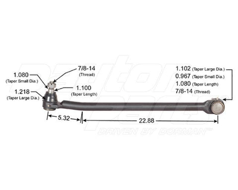 Dayton Parts 346-642 Steering Drag Link