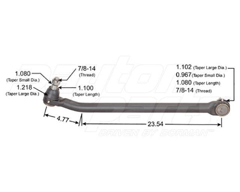 Dayton Parts 346-643 Steering Drag Link