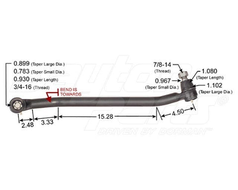 Dayton Parts 346-646 Steering Drag Link