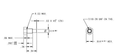 Haldex 40810607 Anchor Screw