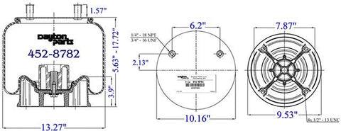 Dayton Parts 452-8782L Air Spring