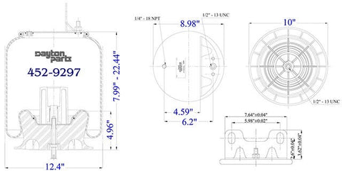 Dayton Parts 452-9297L Air Spring