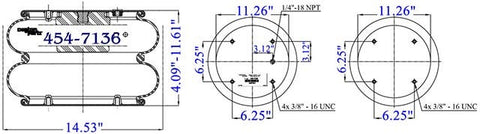 Dayton Parts 454-7136L Air Spring