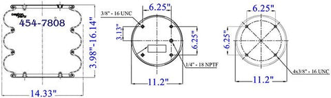 Dayton Parts 454-7808L Air Spring