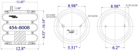 Dayton Parts 454-8008L Air Spring