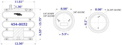 Dayton Parts 454-8032L Air Spring