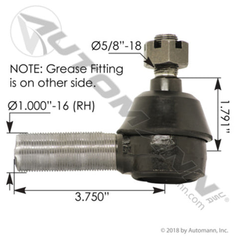 Automann 462.ES142R Tie Rod End