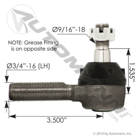 Automann 462.ES150L Tie Rod End