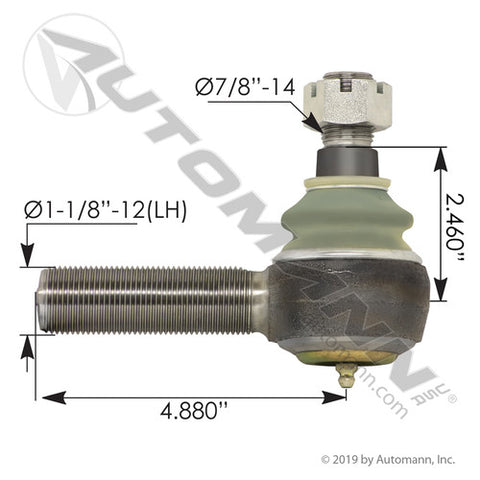 Automann 462.ES187L Tie Rod End
