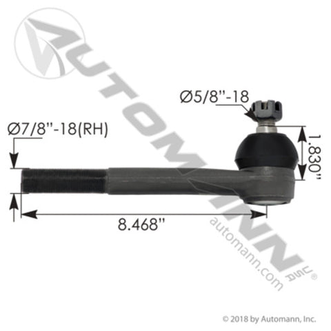 Automann 462.ES2026R Tie Rod Outer Steer Arm 8.340in