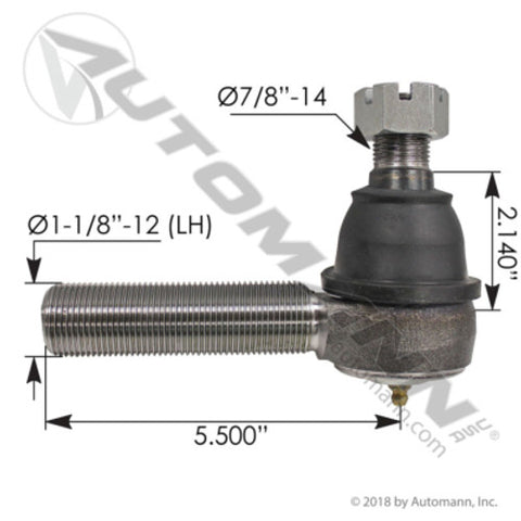 Automann 462.ES22607L Tie Rod End