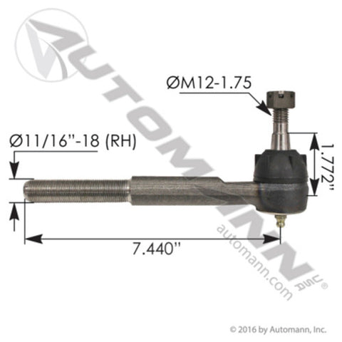 Automann 462.ES2836RL Tie Rod End