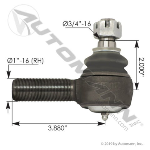 Automann 462.ES304R Tie Rod End
