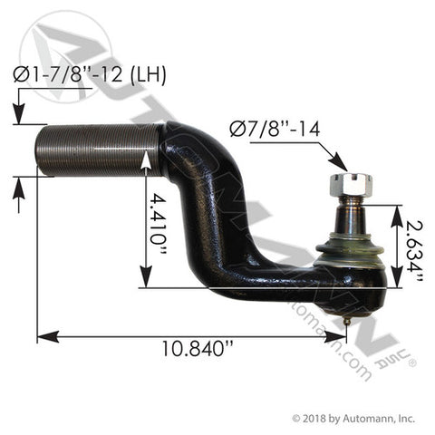 Automann 462.ES3086L Tie Rod End