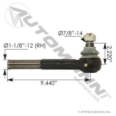 Automann 462.ES3220R Tie Rod End