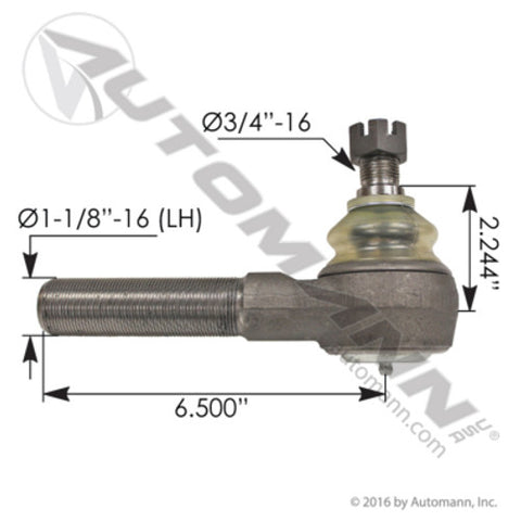 Automann 462.ES332L Tie Rod End