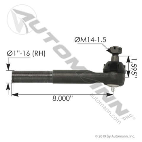 Automann 462.ES3427T Tie Rod End RH