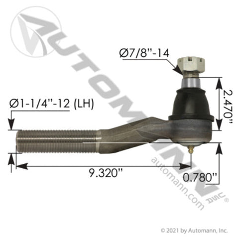 Automann 462.ES5579L Tie Rod End