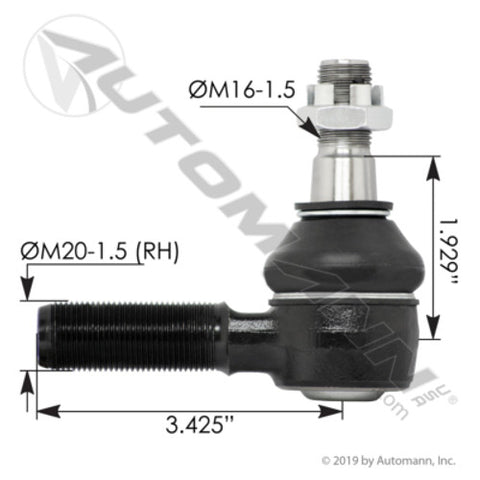 Automann 462.ES5609R Tie Rod End Isuzu