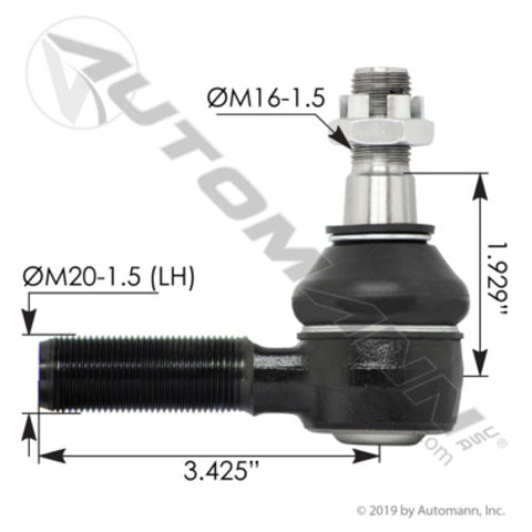 Automann 462.ES5610L Tie Rod End Isuzu