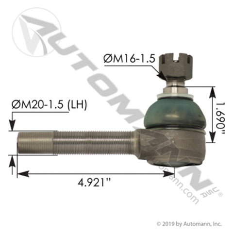 Automann 462.ES5680L Tie Rod End